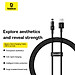 Cáp sạc nhanh và truyền dữ liệu Usb to iP 2.4A Baseus Gem Charging Cable - Hàng chính hãng