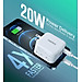 Adapter Củ Sạc 38W CHOETECH PD5002 USB-A Quick Charge 3.0, USB Type C PD 20W - Hàng Chính Hãng