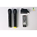 Loa kéo Hosan GD08-13 - Loa di động mini karaoke thùng gỗ tặng 2 micro nhẹ dễ hát - Hàng nhập khẩu