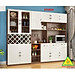 Tủ rượu kiêm tủ để đồ nhà bếp phong cách hiện đại 3TKR04 - Nội thất lắp ráp Viendong Adv
