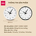 Đồng hồ treo tường kim trôi không ồn minimalist phong cách tối giản trang trí phòng khách Bảo hành 12 tháng Deli