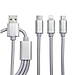 Cáp Sạc 3 Đầu Đa Năng Cho Samsung, Xiaomi, iPhone, iPad – Hàng Chính Hãng