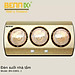 Đèn sưởi nhà tắm Bennix 3 bóng BN-3BG - Hàng chính hãng bảo hành 3 năm