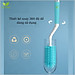 Cọ rửa bình sữa silicon La Vita cao cấp 3 chi tiết 1 cây cọ bình và 1 cây cọ núm ti tay cầm xoay 360 độ