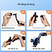 Giá Kẹp Đỡ Điện Thoại Trên Ôtô Xoay 360 Độ Không Khuất Tầm Nhìn Không Rung Lắc Hút Chân Không Chắc Chắn Khoá Tự Động Hàng Nhập Khẩu