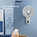 Quạt treo tường điện tử Mitomo FTT-60AEC, Động cơ AC hoạt động siêu êm hàng chính hãng- Bảo hành 2 năm