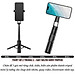 Gậy chụp ảnh selfie tự sướng từ tính nam châm magnetic kiêm tripod 3 chânđộ hiệu WlWU Wi-SEO14 remote bluetooth Xoay 360 độ, gập gọn, pin sạc type C - Hàng nhập khẩu
