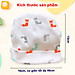 Set 3 nón mũ sơ sinh cho bé trai và bé gái từ 0-6 tháng tuổi chất thun cotton dày nhiều họa tiết – SS004