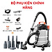 Máy hút bụi công nghiệp đa năng khô và ướt ABG Yili YLW-6263A loại 12 lít công suất 1200W - thùng inox kèm phụ kiện hút bụi 9 món - Hàng Chính Hãng