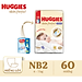 Miếng lót sơ sinh Huggies Skin Perfect NB2 60 miếng với 2 vùng thấm giảm kích ứng da