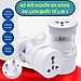 Bộ chuyển đổi ổ cắm điện du lịch đa năng 4 trong 1- Adapter chuyển đổi phích cắm quốc tế đa năng- Ổ cắm du lịch toàn cầu đa chuẩn- Bộ đổi nguồn đa năng du lịch quốc tế- Travel Universal Plug Adapter 4-in-1...Hàng nhập khẩu