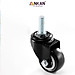 Bánh Xe Đen Đầu Vít Xoay 360 Có Khóa, Hàng Chất Lượng ANKAN, Lắp Xe Đẩy Hàng, Tủ, Bàn Ghế