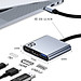 Hub chuyển đổi USB Type-C Sang USB 3.0/HDMI/Type C - Hub chuyển đổi 3in1 RiBi - Hàng Chính Hãng