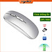 Chuột không dây HXSJ M103B wireless Bluetooth tự sạc pin siêu mỏng không gây tiếng ồn chuyên dùng cho Máy tính, pc, Laptop, Tivi  - Hàng chính hãng