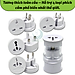 Bộ chuyển đổi ổ cắm điện du lịch đa năng 4 trong 1- Adapter chuyển đổi phích cắm quốc tế đa năng- Ổ cắm du lịch toàn cầu đa chuẩn- Bộ đổi nguồn đa năng du lịch quốc tế- Travel Universal Plug Adapter 4-in-1...Hàng nhập khẩu