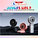 Quạt sạc cầm tay gấp gọn JisuLife Life 7 - dung lượng 3600-5000mAh - Hàng chính hãng