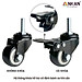 Bánh Xe Đen Đầu Vít Xoay 360 Có Khóa, Hàng Chất Lượng ANKAN, Lắp Xe Đẩy Hàng, Tủ, Bàn Ghế