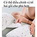Gối cho bà bầu (Có lót) Babylux Gối bầu cánh tiên cao cấp, vải sợi tre, tặng kèm gối phụ, hỗ trợ giảm Đau lưng, ngủ ngon