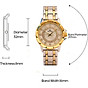 Women fashion watch metal case band analog wrist watch glittering diamond quartz watch 7