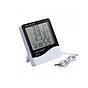 Đồng hồ để bàn màn hình led dùng để đo nhiệt độ, độ ẩm htc - 2 ( tặng kèm 01 miếng thép đa năng để ví ) 2