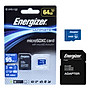 Thẻ Nhớ Micro SDXC Energizer 64GB Class 10 Up To 95mb/s (Kèm Adapter) FMDAAU064A - Hàng Chính Hãng