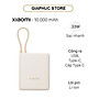 Pin sạc dự phòng Xiaomi 10000mAh 33W PB1033MI kèm Cáp Type C - GiaPhucStore | Hàng Chính Hãng