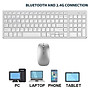 Bộ Bàn phím chuột không dây K835 - pin sạc - đa kết nối bluetooth 5.0 + 3.0 + Usb wireless 2.4g hàng nhập khẩu