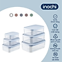 Bộ 6 hộp thực phẩm chữ nhật Hokkaido 500-750-1000-1500-2000-2500ml