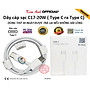 Dây sạc nhanh Ham mer C17, PD 20W chân Type C ra Type C, sạc rất nhanh vào pin, Kim Ánh bảo hành hàng chính hãng 12 tháng