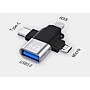 Đầu Chuyển Đổi OTG Cổng Type-C Sang USB 3.0 - Chất Liệu Vỏ Kim Loại Cáp OTG USB Type C to USB 3.0 Đầu Chuyển Đổi USB OTG Type C Tốc Độ Cao Tương Thích Với Điện Thoại Máy Tính Type C Micro Usb sang Usb 3.0 cao cấp tiện dụng Hàng Nhập Khẩu