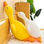 Thú nhồi bông vịt trầm cảm vàng dễ thương - Size từ 70cm đến 1m6 - Quà tặng gấu bông vịt vàng cute.