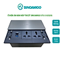 Hộp ổ cắm âm bàn tích hợp cổng sạc USB type C PD Sinoamigo STS-5-SC02SS, thiết kế nắp trượt tiện dụng - Hàng chính hãng Sinoamigo