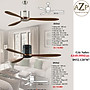 AZP - ĐÈN QUẠT TRẦN / ĐÈN TRANG TRÍ / ĐÈN PHÒNG KHÁCH / PHÒNG NGỦ AZP-QT521442 / QT521443 phong cách đương đại, hàng nhập khẩu AZP