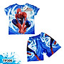 Đồ Bộ Thun Có Tay In 3D cho bé trai hình Spiderman