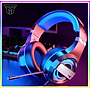 Tai Nghe Chụp Tai Máy Tính Teement TM01 Gaming MC Q9 Có Đèn Led Đổi Màu, Mic Đàm Thoại, Headphone Chơi Game Trên Laptop, Pc - Hàng Chính Hãng