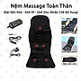 Nệm Mát Xa Toàn Thân KhoNCC Hàng Chính Hãng - Massge Mông Lưng Vai Cổ - Có Thể Nằm Hoặc Ngồi Ghế Game, Ôtô Đều Được - KLM-NNMTT