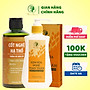 Bộ dưỡng trắng da body cho mẹ sau sinh Wonmom ( 1 kem sữa nghệ toàn thân + 1 cốt nghệ)