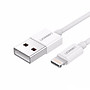 Cáp Lightning ra Usb 0.5M mạ nickel chống nhiễu  Ugreen 155MT80313US 50CM màu trắng hàng chính hãng
