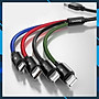 Dây sạc 4 IN 1 đa năng của Baseus  (3.5A, 120cm , Fast charge 4 in 1 Cable) cho iPhone/ iPad, Smartphone Android  - Hàng chính hãng