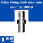 Khóa thông minh màu xám nhôm SL588SD. Hàng Chính Hãng