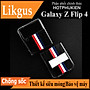Ốp lưng chống sốc trong suốt cho Samsung Galaxy Z Flip 4 hiệu Likgus Thom Brow (chất liệu cao cấp, thiết kế thời trang họa tiết 3 sọc màu) - hàng nhập khẩu