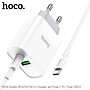 Bộ Củ Sạc Hoco C80A Kèm Cáp Sạc type C to type-c sạc nhanh PD20W QC3.0 cho điện thoại Ipad samsung -hàng chính hãng