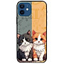 Ốp lưng dành cho Iphone 12 - 12 Pro - 12 Pro Max - 13 Mini - 13 - 13 Pro - 13 Pro Max - Hai Bé Mèo - Hàng Chính Hãng