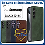 Ốp Lưng Da X-Level Dành Cho Samsung S24 FE Sang Trọng, Chống Sốc, Da PU Cao Cấp - Hàng Nhập Khẩu