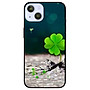 Ốp lưng dành cho Iphone 13 Mini - Iphone 13 - Iphone 13 Pro -  Iphone 13 Pro Max - Cỏ 4 Lá Vuơn Lên