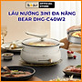 Bộ Nồi Lẩu Nướng Bear 3 khay 3in1 DHG-C40W2 - Hàng Chính Hãng