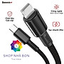 Cáp sạc nhanh Type C to IP 20W Baseus High Density Braided dùng cho iPhone 12/11/XS Max Series- Hàng nhập khẩu