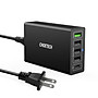 Adapter cóc củ sạc nhanh 60W 4 cổng USB & 1 cổng PD Type-C hiệu CHOETECH Q3-4U2Q cho điện thoại / máy tính bảng / Macbook / Laptop (sạc nhanh 1 cổng PD 2.0 Type-C & 1 cổng USB QC 3.0 & 3 cổng USB 2.4A, Max 6A) - hàng chính hãng