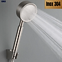 Vòi sen tắm KG155 tăng áp lực nước gấp 3 lần, siêu tiết kiệm nước lọc nano, dùng được nước nóng lạnh inox304 - Hàng chính hãng