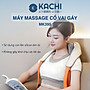 Máy massage cổ vay gáy 4D Kachi MK395 mô phỏng bàn tay người, chạy pin không dây tiện lợi - hàng chính hãng